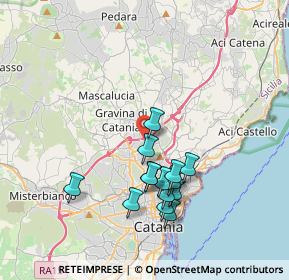 Mappa Via Gaetano Sanfilippo, 95030 Sant'Agata li Battiati CT, Italia (3.80286)