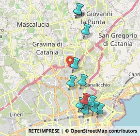 Mappa Via Gaetano Sanfilippo, 95030 Sant'Agata li Battiati CT, Italia (2.49917)