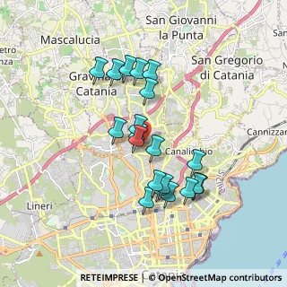 Mappa Via Luigi Einaudi, 95125 Catania CT, Italia (1.769)