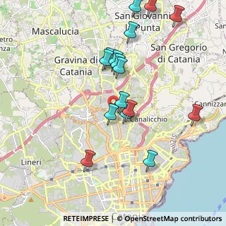 Mappa Via Luigi Einaudi, 95125 Catania CT, Italia (2.24063)