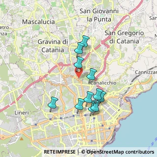 Mappa Via Luigi Einaudi, 95125 Catania CT, Italia (1.8)