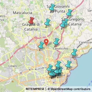 Mappa Via Luigi Einaudi, 95125 Catania CT, Italia (2.915)
