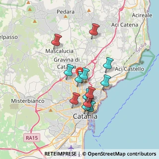 Mappa Via Luigi Einaudi, 95125 Catania CT, Italia (3.22385)