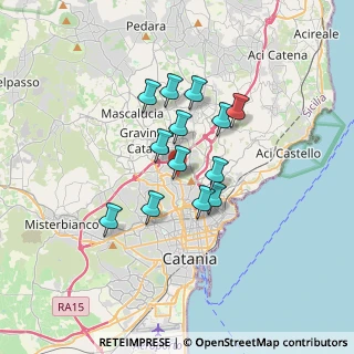 Mappa Via Luigi Einaudi, 95125 Catania CT, Italia (2.88923)