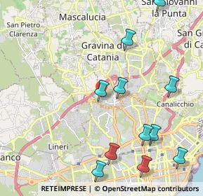 Mappa Via Guglielmo Oberdam, 95030 Gravina di Catania CT, Italia (2.82636)