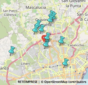 Mappa Via Guglielmo Oberdam, 95030 Gravina di Catania CT, Italia (1.75727)