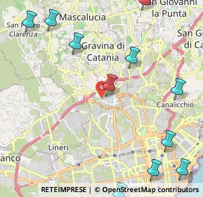 Mappa Via Guglielmo Oberdam, 95030 Gravina di Catania CT, Italia (3.34364)
