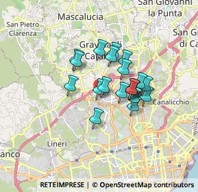 Mappa Via Guglielmo Oberdam, 95030 Gravina di Catania CT, Italia (1.358)