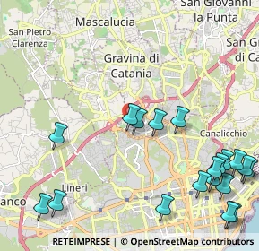 Mappa Via Guglielmo Oberdam, 95030 Gravina di Catania CT, Italia (3.305)