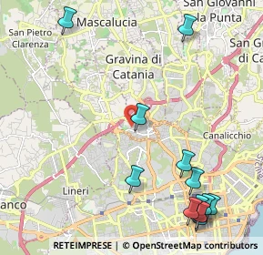 Mappa Via Guglielmo Oberdam, 95030 Gravina di Catania CT, Italia (3.205)