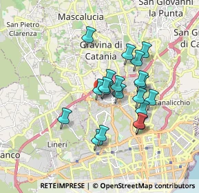 Mappa Via Guglielmo Oberdam, 95030 Gravina di Catania CT, Italia (1.569)