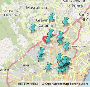 Mappa Via Guglielmo Oberdam, 95030 Gravina di Catania CT, Italia (2.2365)