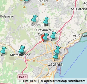 Mappa Via Guglielmo Oberdam, 95030 Gravina di Catania CT, Italia (5.28917)