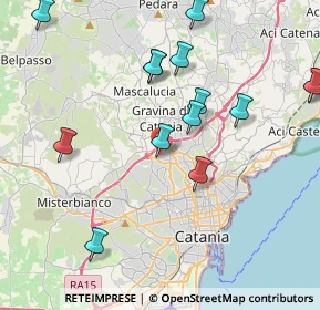 Mappa Via Guglielmo Oberdam, 95030 Gravina di Catania CT, Italia (5.01643)