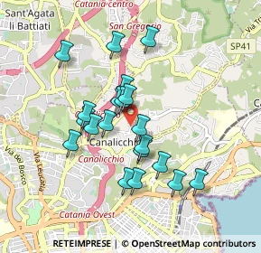Mappa Via Bertoni, 95030 Catania CT, Italia (0.859)