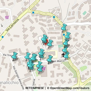 Mappa Via Bertoni, 95030 Canalicchio CT, Italia (0.12917)