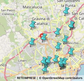 Mappa Via Fratelli Bandiera, 95030 Gravina di Catania CT, Italia (2.711)