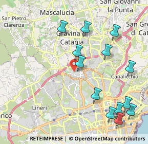 Mappa Via Fratelli Bandiera, 95030 Gravina di Catania CT, Italia (2.70462)