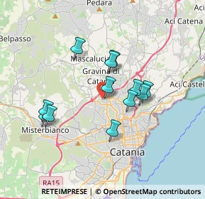 Mappa Via Fratelli Bandiera, 95030 Gravina di Catania CT, Italia (3.39)