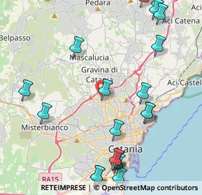 Mappa Via Fratelli Bandiera, 95030 Gravina di Catania CT, Italia (6.1125)