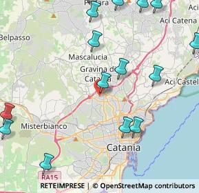 Mappa Via Fratelli Bandiera, 95030 Gravina di Catania CT, Italia (6.31267)