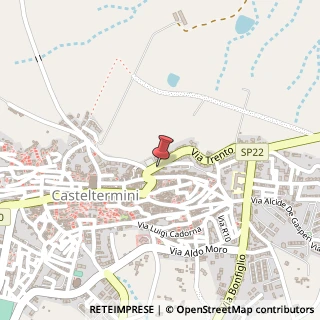 Mappa Via Trento, 32, 92025 Casteltermini, Agrigento (Sicilia)