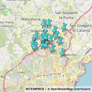 Mappa Via S. Domenico Savio, 95030 Gravina di Catania CT, Italia (1.21167)
