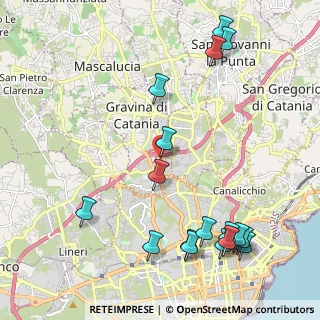 Mappa Via S. Domenico Savio, 95030 Gravina di Catania CT, Italia (2.97882)