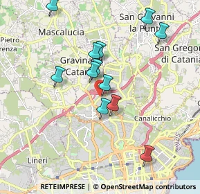 Mappa Via Domenico Savio S., 95030 Gravina di Catania CT, Italia (1.935)
