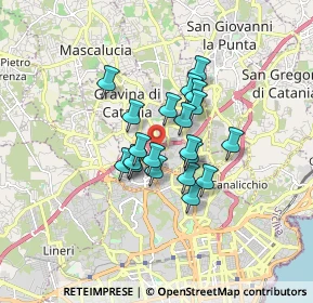 Mappa Via Domenico Savio S., 95030 Gravina di Catania CT, Italia (1.296)