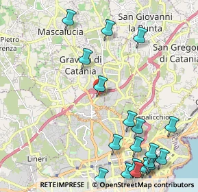 Mappa Via Domenico Savio S., 95030 Gravina di Catania CT, Italia (3.2205)