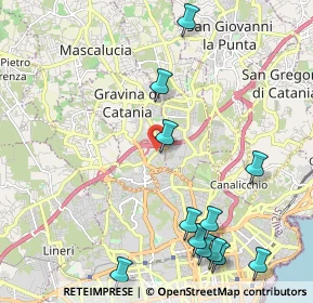 Mappa Via Domenico Savio S., 95030 Gravina di Catania CT, Italia (2.98167)