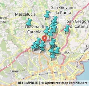 Mappa Via Torino, 95030 Gravina di Catania CT, Italia (1.3525)