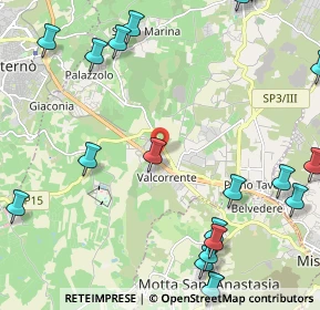 Mappa Contrada Valcorrente, 95032 Belpasso CT, Italia (3.5095)