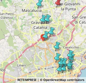 Mappa Via Giovanni Fattori, 95030 Gravina di Catania CT, Italia (2.7675)