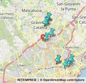 Mappa Via Giovanni Fattori, 95030 Gravina di Catania CT, Italia (2.20364)