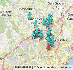 Mappa Via Giovanni Fattori, 95030 Gravina di Catania CT, Italia (1.3845)