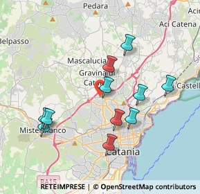 Mappa Via Giovanni Fattori, 95030 Gravina di Catania CT, Italia (4.10818)