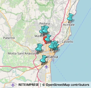 Mappa Via Giovanni Fattori, 95030 Gravina di Catania CT, Italia (5.05167)