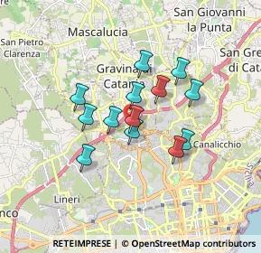 Mappa Via Guido Gozzano, 95030 Gravina di Catania CT, Italia (1.44923)