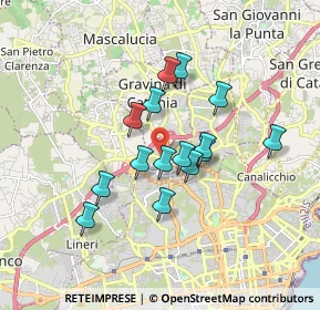 Mappa Via Guido Gozzano, 95030 Gravina di Catania CT, Italia (1.54867)