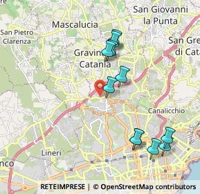 Mappa Via Guido Gozzano, 95030 Gravina di Catania CT, Italia (2.24818)