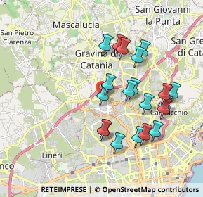 Mappa Via Guido Gozzano, 95030 Gravina di Catania CT, Italia (1.9975)