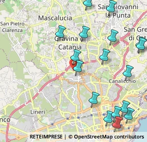 Mappa Via Guido Gozzano, 95030 Gravina di Catania CT, Italia (2.97824)
