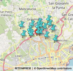 Mappa Via Guido Gozzano, 95030 Gravina di Catania CT, Italia (1.21176)