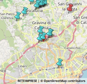 Mappa Via Guido Gozzano, 95030 Gravina di Catania CT, Italia (2.62)