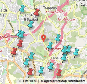 Mappa Via Madonna di Fatima, 95030 Sant'agata Li Battiati CT, Italia (1.3825)