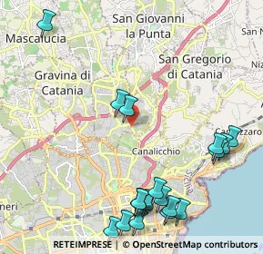 Mappa Via Madonna di Fatima, 95030 Sant'agata Li Battiati CT, Italia (3.02316)