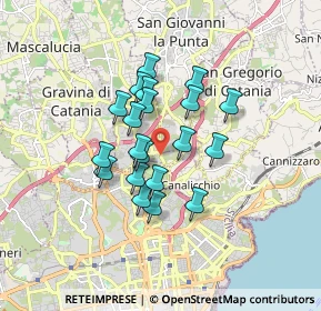 Mappa Via Madonna di Fatima, 95030 Sant'agata Li Battiati CT, Italia (1.4345)