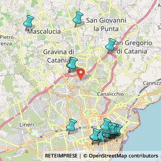 Mappa Via Parco Inglese, 95030 Sant'Agata li Battiati CT, Italia (3.44556)